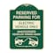 Signmission Reserved Parking for Electric Vehicle Unauthorized Vehicles Towed Away Alum, 24" x 18", G-1824-23113 A-DES-G-1824-23113 - alternate 1